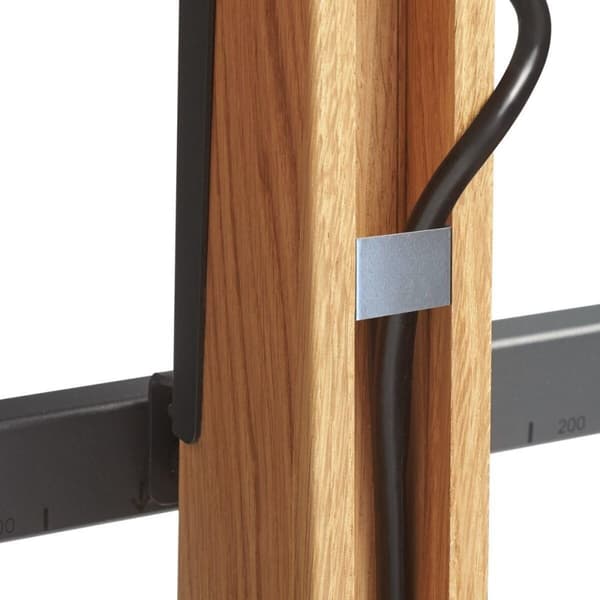 Vogel's Comfort TVS 3695 - Pysyvä - LCD-televisiolle - puu, teräs - musta, tammi - näytön koko: 101,6-190,5 cm (40"-77") - lattiaasennus