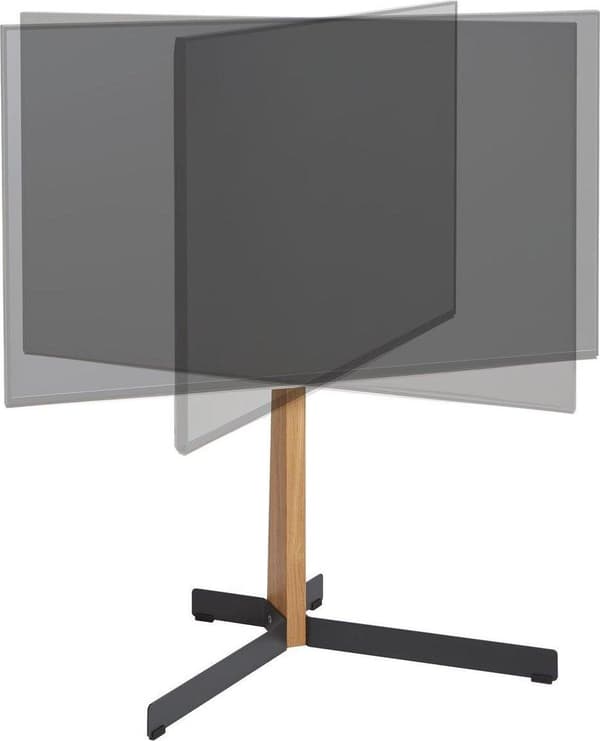 Vogel's Comfort TVS 3695 - Pysyvä - LCD-televisiolle - puu, teräs - musta, tammi - näytön koko: 101,6-190,5 cm (40"-77") - lattiaasennus
