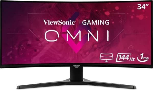 Viewsonic VX Series VX3418-2KPC LED-skärm 86,4 cm (34") 3440 x 1440 pixlar Wide Quad HD Black (VX3418-2KPC) Svart