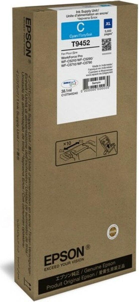 Epson T9451 - 64,6 ml - storlek XL - svart - original - bläckpatron - för WorkForce Pro WF-C5210DW, WF-C5290DW, WF-C5710DWF, WF-C5790DWF