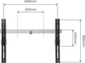 Miniatyrbillede 3 af 11: Universal Electronics One For All ULTRA SLIM WM 6621 - Beslag - til fladskærm - aluminium i blødt stål - skærmstørrelse: 81-213 cm (32"-84") - vægmont