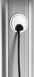 Miniatyrbild 4 av 6: Equip Pro - Cart - för LCD-TV - plast, aluminium, stål - svart, silver - skärmstorlek: 152,4-254 cm (60"-100")