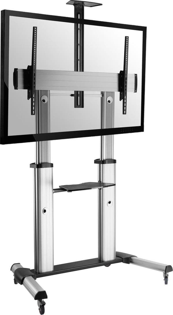 Equip Pro - Cart - för LCD-TV - plast, aluminium, stål - svart, silver - skärmstorlek: 152,4-254 cm (60"-100")