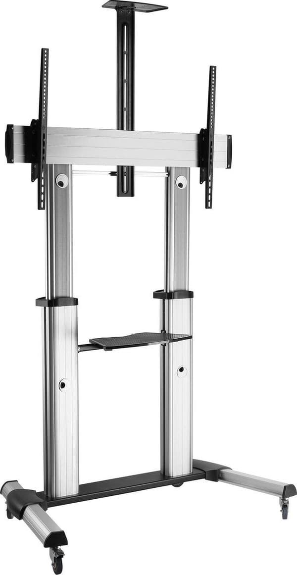 Equip Pro - Cart - för LCD-TV - plast, aluminium, stål - svart, silver - skärmstorlek: 152,4-254 cm (60"-100") Gjuten aluminium