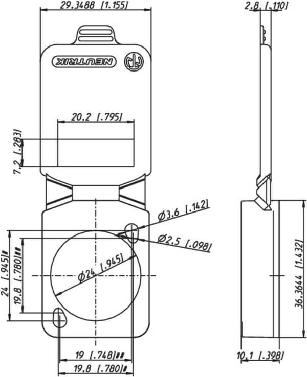 Neutrik tætningsklap IP 42 hvid (SCDX-9-WHITE)