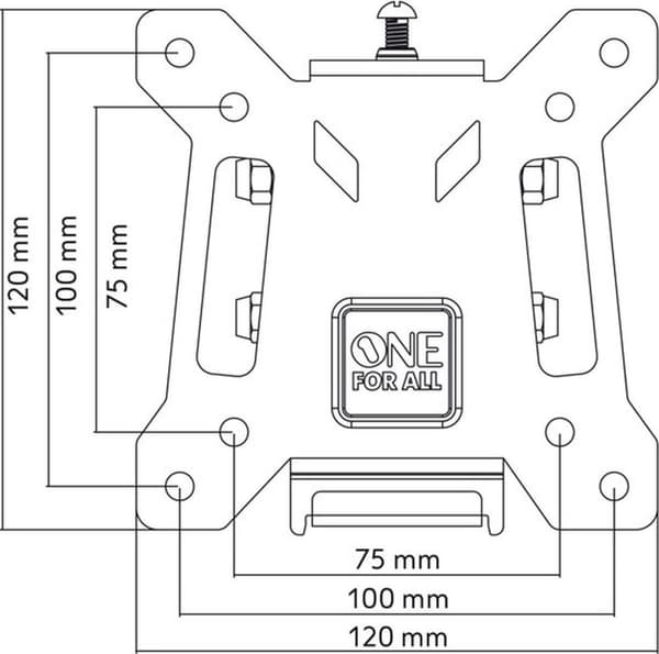 Universal Electronics One For All Smart WM 2121 - Fäste - för LCD-skärm - skärmstorlek: 33-69 cm (13"-27") - väggmontering (WM2121)