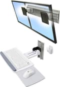 Miniatyrbild 3 av 3: Ergotron Neo-Flex Tangentbord Väggfäste - monteringssats (handledsdyna, musfäste, monteringsfäste, tangentbordsbricka, monteringsdetaljer, väggskena 2