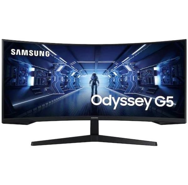 Samsung Odyssey G5 C34G55TWWU 34" Ultrawide Välvd Gamingskärm Svart
