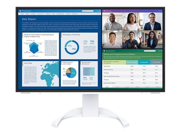 EIZO FlexScan EV2740X - Med FlexStand - LED-skärm - 27" - 3840 x 2160 4K - IPS - 350 cd/m² - 2000:1 - 5 ms - 2xHDMI, DisplayPort, 2xUSB-C - högtalare