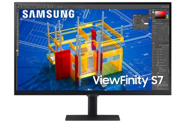 Samsung ViewFinity S7 S27A706NWP - S70A series - LED-skärm - 27" - 3840 x 2160 4K @ 60 Hz - IPS - 300 cd/m² - 1000:1 - HDR10 - 5 ms - HDMI, DisplayPo