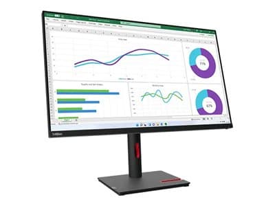 Lenovo ThinkVision T32h-30 - LED-skjerm - 31.5" - 2560 x 1440 WQHD @ 60 Hz - IPS - 350 cd/m² - 1000:1 - 4 ms - HDMI, DisplayPort, USB-C - ravnsort