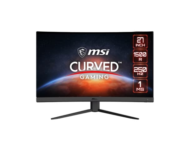 MSI G27C4XDE - LED-skjerm - gaming - kurvet - 27" - 1920 x 1080 Full HD (1080p) @ 250 Hz - VA - 300 cd/m² - 3000:1 - 1 ms - 2xHDMI, DisplayPort - sva