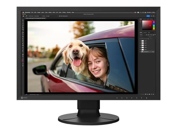 EIZO ColorEdge CS2400R - CS Series - LED-skärm - 24" (24.1" visbar) - 1920 x 1200 WUXGA - IPS - 300 cd/m² - 1000:1 - 14 ms - HDMI, DisplayPort, USB-C Svart