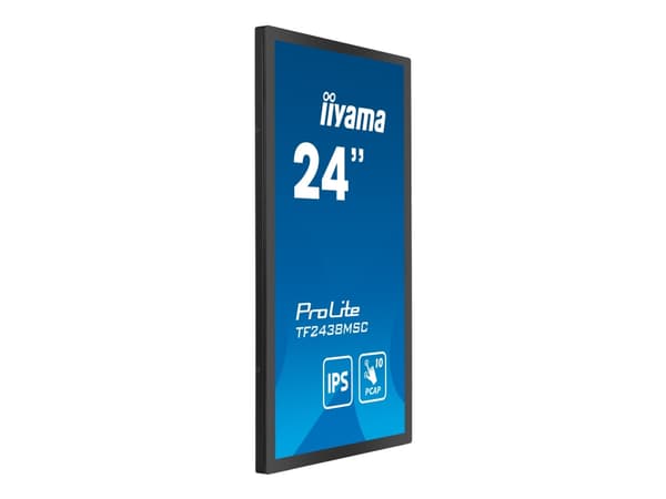 iiyama ProLite TF2438MSC-B1 - LED-skjerm - 24" (23.8" synlig) - åpen ramme - berøringsskjerm - 1920 x 1080 Full HD (1080p) - IPS - 600 cd/m² - 1000:1