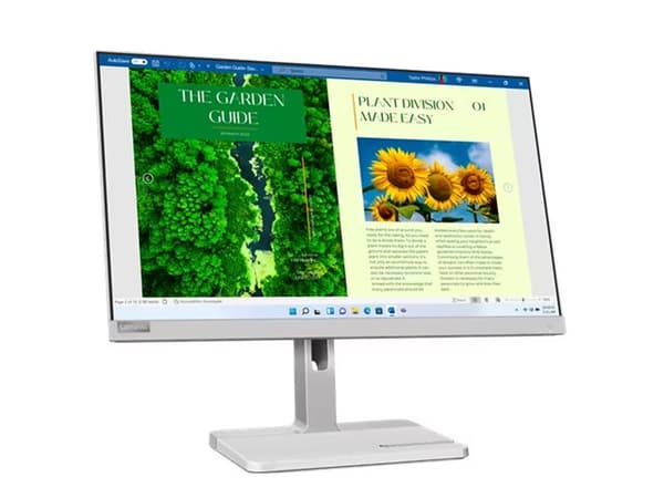 Lenovo L24m-40 - LED-skjerm - 24" (24" synlig) - 1920 x 1080 Full HD (1080p) - VA - 250 cd/m² - 4 ms - HDMI, VGA - skygrå