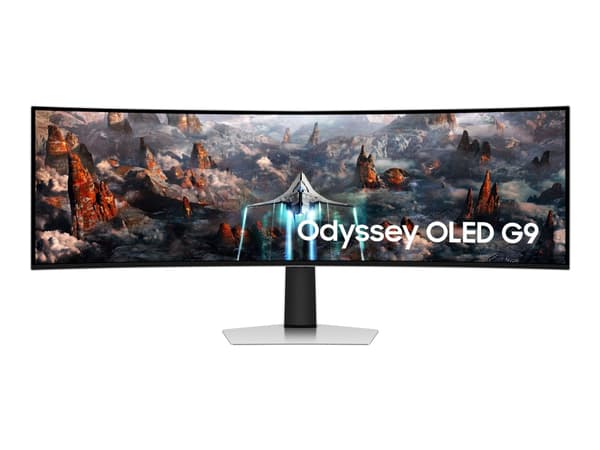 Samsung Odyssey OLED G9 S49CG934SU - G93SC Series - OLED-monitor - spel - böjd - 49" - 5120 x 1440 Dual Quad HD @ 240 Hz - 250 cd/m² - 1000000:1 - Di