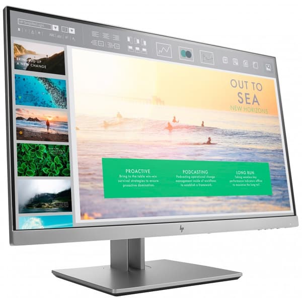 BEGAGNAD HP EliteDisplay E233 23" Full HD LED-skärm med IPS-panel, ergonomisk fot