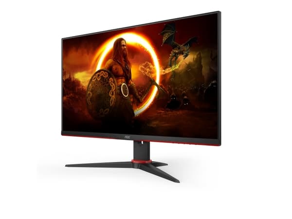 AOC G2 24G2SPAE/BK, 60,5 cm (23.8"), 1920 x 1080 piksler, Full HD, LED, 4 ms, Sort, Rød