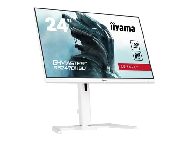 iiyama G-MASTER Red Eagle GB2470HSU-W5 - LED-skärm - 24" - 1920 x 1080 Full HD (1080p) @ 165 Hz - Fast IPS - 250 cd/m² - 1100:1 - 0.8 ms - HDMI, Disp