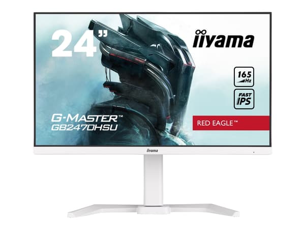 iiyama G-MASTER Red Eagle GB2470HSU-W5 - LED-skärm - 24" - 1920 x 1080 Full HD (1080p) @ 165 Hz - Fast IPS - 250 cd/m² - 1100:1 - 0.8 ms - HDMI, Disp