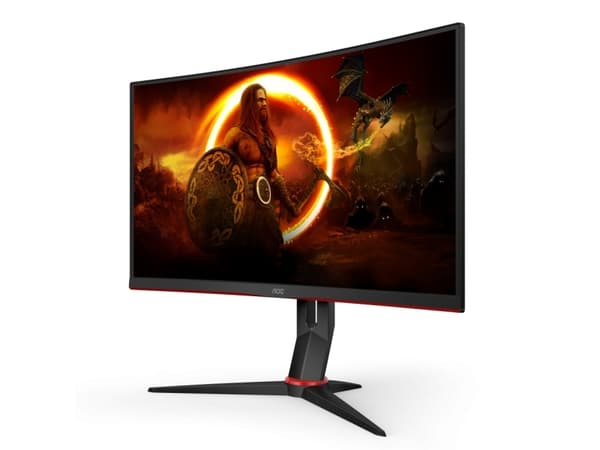 AOC CQ27G2S/BK, 68,6 cm (27"), 2560 x 1440 piksler, Quad HD, 4 ms, Sort, Rød
