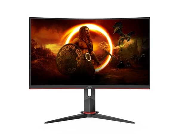 AOC CQ27G2S/BK, 68,6 cm (27"), 2560 x 1440 piksler, Quad HD, 4 ms, Sort, Rød