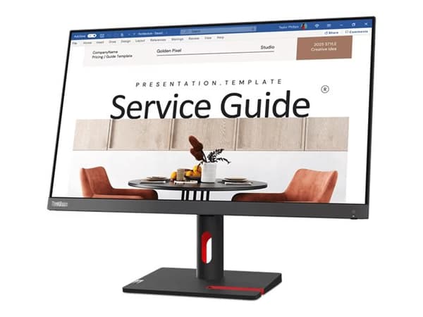 Lenovo ThinkVision S24i-30 - LED-skjerm - 24" (23.8" synlig) - 1920 x 1080 Full HD (1080p) - IPS - 250 cd/m² - 1300:1 - 4 ms - ravnsort