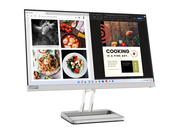 Lenovo L24i-40 - LED-näyttö - 24" (23,8" katseluun) - 1920 x 1080 Full HD (1080p) @ 100 Hz - IPS - 250 cd/m² - 1300:1 - 4 ms - HDMI, VGA - kaiuttimet