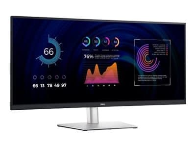 Dell P3424WE - LED-skjerm - kurvet - 34" (34.14" synlig) - 3440 x 1440 WQHD @ 60 Hz - IPS - 300 cd/m² - 1000:1 - 5 ms - HDMI, DisplayPort, USB-C - me