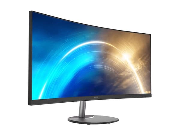 MSI PRO MP341CQ - LED-skjerm - kurvet - 34" - 3440 x 1440 UWQHD @ 100 Hz - VA - 300 cd/m² - 3000:1 - 4 ms - 2xHDMI, DisplayPort - høyttalere - svart