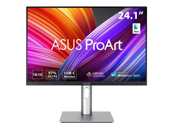 ASUS ProArt PA248CRV - LED-skjerm - 24.1" - 1920 x 1200 WUXGA @ 75 Hz - IPS - 350 cd/m² - 1000:1 - HDR10 - 5 ms - 2xHDMI, 2xDisplayPort, USB-C - høyt