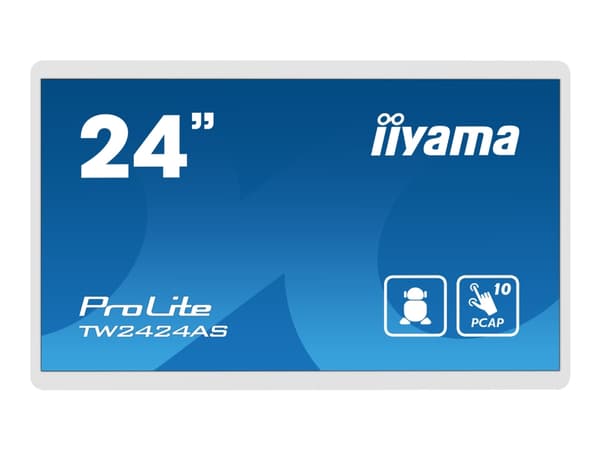 iiyama ProLite TW2424AS-W1 - LED-skjerm - 24" (23.8" synlig) - stasjonær - berøringsskjerm - 1920 x 1080 Full HD (1080p) - IPS - 1000:1 - 14 ms - HDM