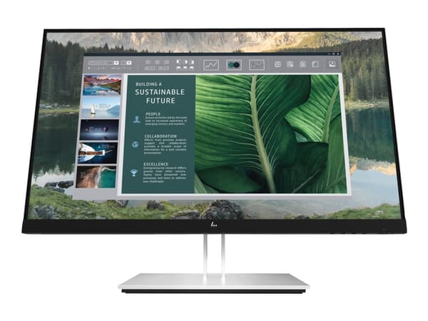 HP E24u G4 - E-Series - LED-skärm - 24" (23.8" visbar) - 1920 x 1080 Full HD (1080p) @ 60 Hz - IPS - 250 cd/m² - 1000:1 - 5 ms - HDMI, DisplayPort, U