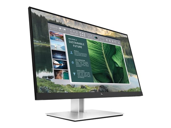 HP E24u G4 - E-Series - LED-skärm - 24" (23.8" visbar) - 1920 x 1080 Full HD (1080p) @ 60 Hz - IPS - 250 cd/m² - 1000:1 - 5 ms - HDMI, DisplayPort, U