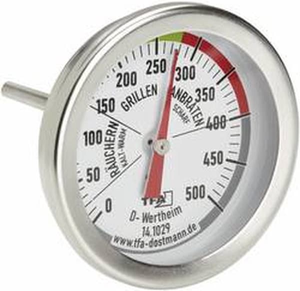 TFA Dostmann BBQ Grill Smoker Grilltermometer rostfritt stål