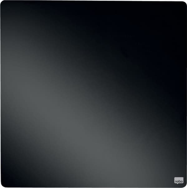Nobo Dry Erase Mini Magnetic Whiteboard - Inkluderer tavlemarkør, magneter og monteringsmærkater - 36 x 36 cm - Sort