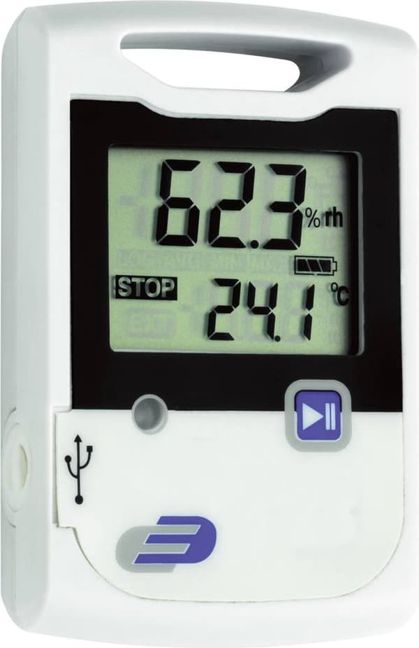 Dostmann Electronic 5005-0002 LOG20 Multidatalogger Mängd som ska mätas Temperatur, luftfuktighet -30 till 60 °C 0 till 99