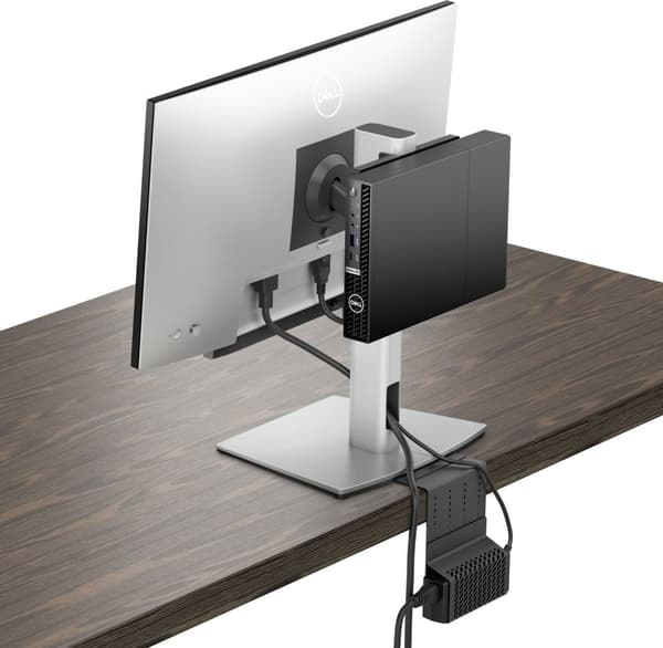 Dell Micro Form Factor allt-i-ett-ställ MFS22 - Bildskärms-/skrivbordsställ - 48,3-68,6 cm (19"-27") - Silver - för OptiPlex 30XX, 50XX, 70XX