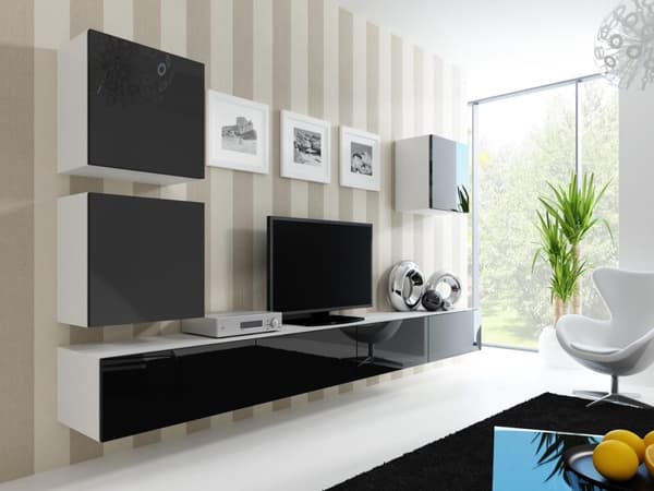 Cama RTV VIGO180 b/c TV-møbler og underholdningscenter
