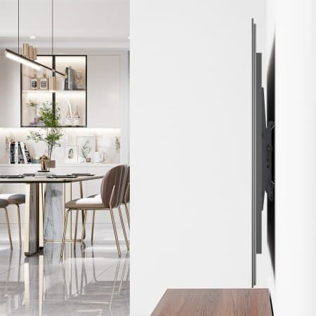 MANHATTAN litteän television seinäteline, kallistettava 109,20 cm (43") - 254,00 cm (100") näytöille, jopa 70 kg, +3 - -12° kallistettava, litteä muot