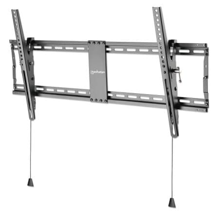 MANHATTAN litteän television seinäteline, kallistettava 109,20 cm (43") - 254,00 cm (100") näytöille, jopa 70 kg, +3 - -12° kallistettava, litteä muot