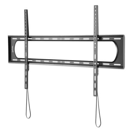 MANHATTAN Ultrafladt tv-vægbeslag med særlig høj belastningskapacitet til store skærme, stift til skærme fra 152,40 cm (60") til 304,80 cm (120") og o Sort