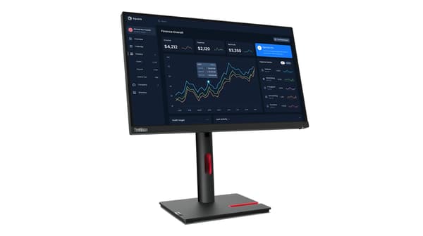 Lenovo ThinkVision T22i-30 54,6 cm (21,5") 1920 x 1080 pixlar Full HD LED Svart [Energiklass C] (63B0MAT6EU) Svart