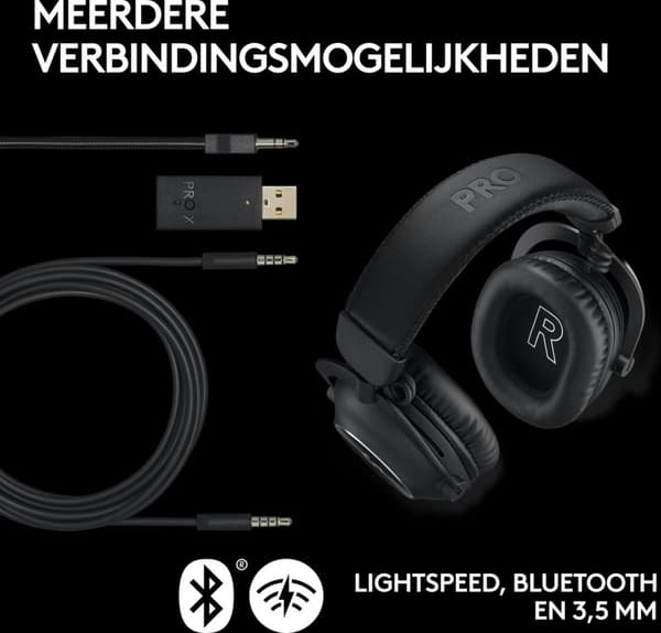 Logitech G PRO X 2 Lightspeed - Langattomat pelikuulokkeet - musta