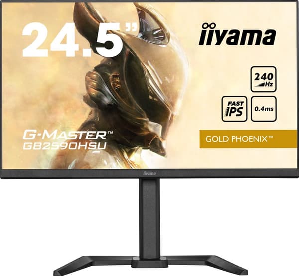 IIYAMA GB2590HSU-B5 62,23 cm 24,5" ETE Fast IPS Gaming G-Master Gold Phoenix FreeSync Premium 1920x1080 [Energiklasse E] (GB2590HSU-B5) Sort