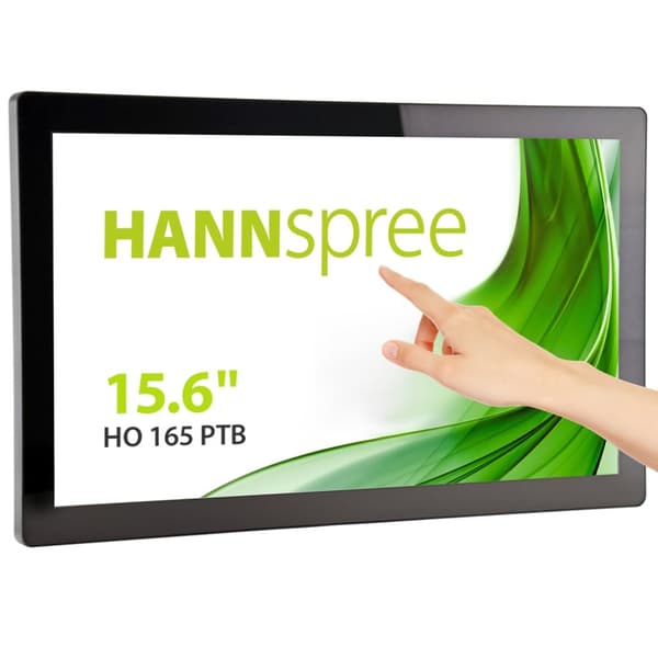 Hannspree HO165PTB - HO-sarja - LED-näyttö - 39,6 cm (15,6") - avoin kehys - kosketusnäyttö - 1920 x 1080 Full HD (1080p) - 250 cd/m² - 700:1 - 25 ms