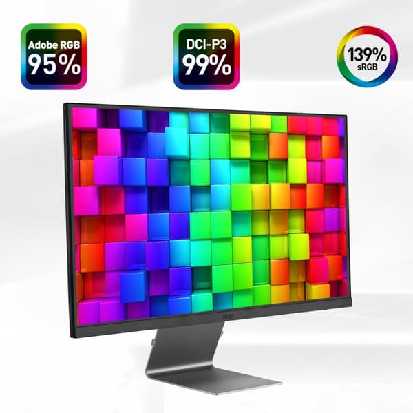 MSI Modern MD271ULDE, LED-skärm - (69 cm (27"), grå, 4K, HDMI, DisplayPort) [Energiklass F] (9S6-3PB8CH-003)