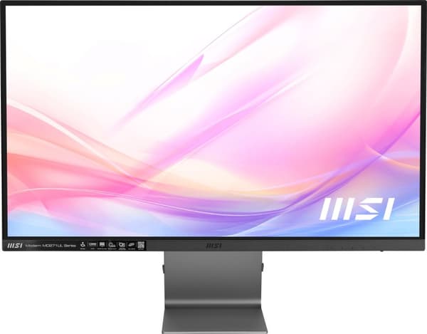MSI Modern MD271ULDE, LED-skärm - (69 cm (27"), grå, 4K, HDMI, DisplayPort) [Energiklass F] (9S6-3PB8CH-003)