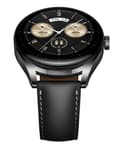 Miniatyrbild 2 av 11: Huawei Watch Buds - 47 mm - rostfritt stål - smartklocka med rem - läder - handledsstorlek: 140-210 mm - display 3,6 cm (1,43") - Bluetooth, NFC - 66,