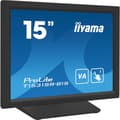 Pikkukuva 2 / 9: IIYAMA T1531SR-B1S 38,1 cm 38,10 cm (15") Resistive Touch VA -paneeli 1024x768 Kaiuttimet VGA DisplayPort HDMI 300cd/m kosketus-USB-liitännällä [Energ